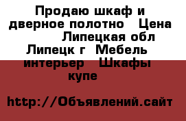 Продаю шкаф и дверное полотно › Цена ­ 6 000 - Липецкая обл., Липецк г. Мебель, интерьер » Шкафы, купе   